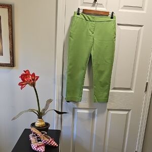 Charter Club Women's Lime Ankle Pants, Cotton/Spandex, 2P. Made an Indonesia.